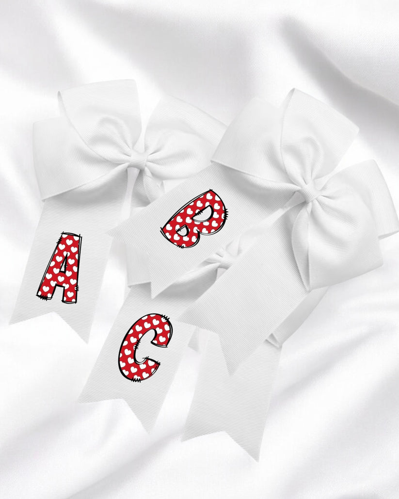Initial hair bow