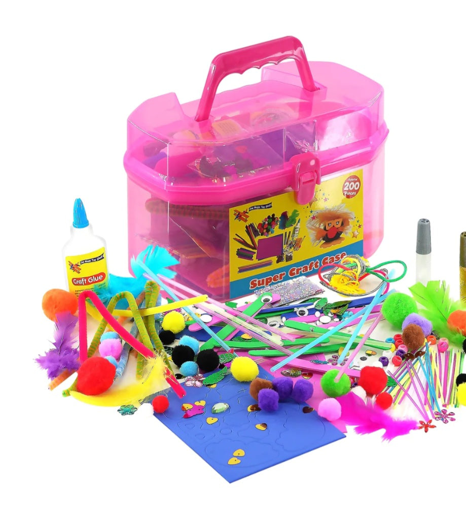Pink Kids Super Craft Carry Case