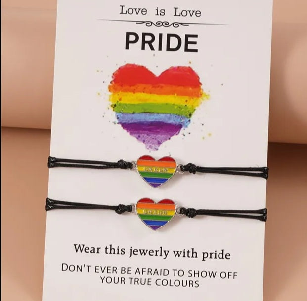 Rainbow rope bracelet