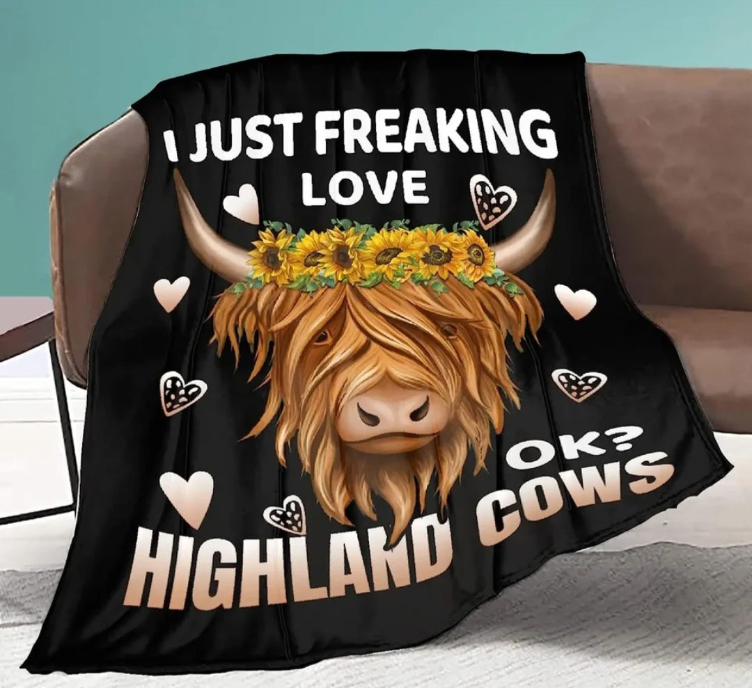 Highland cows throw
