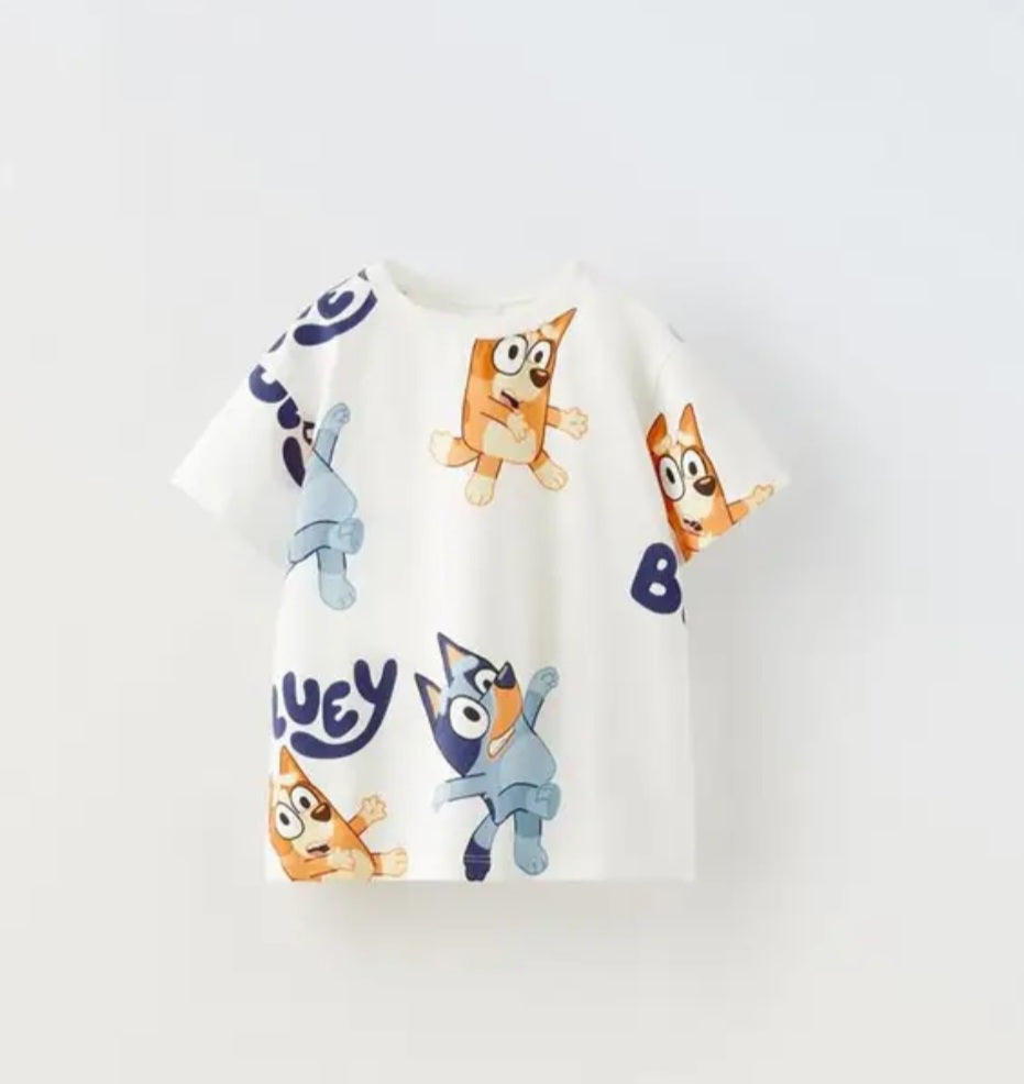 Blue dog t shirt