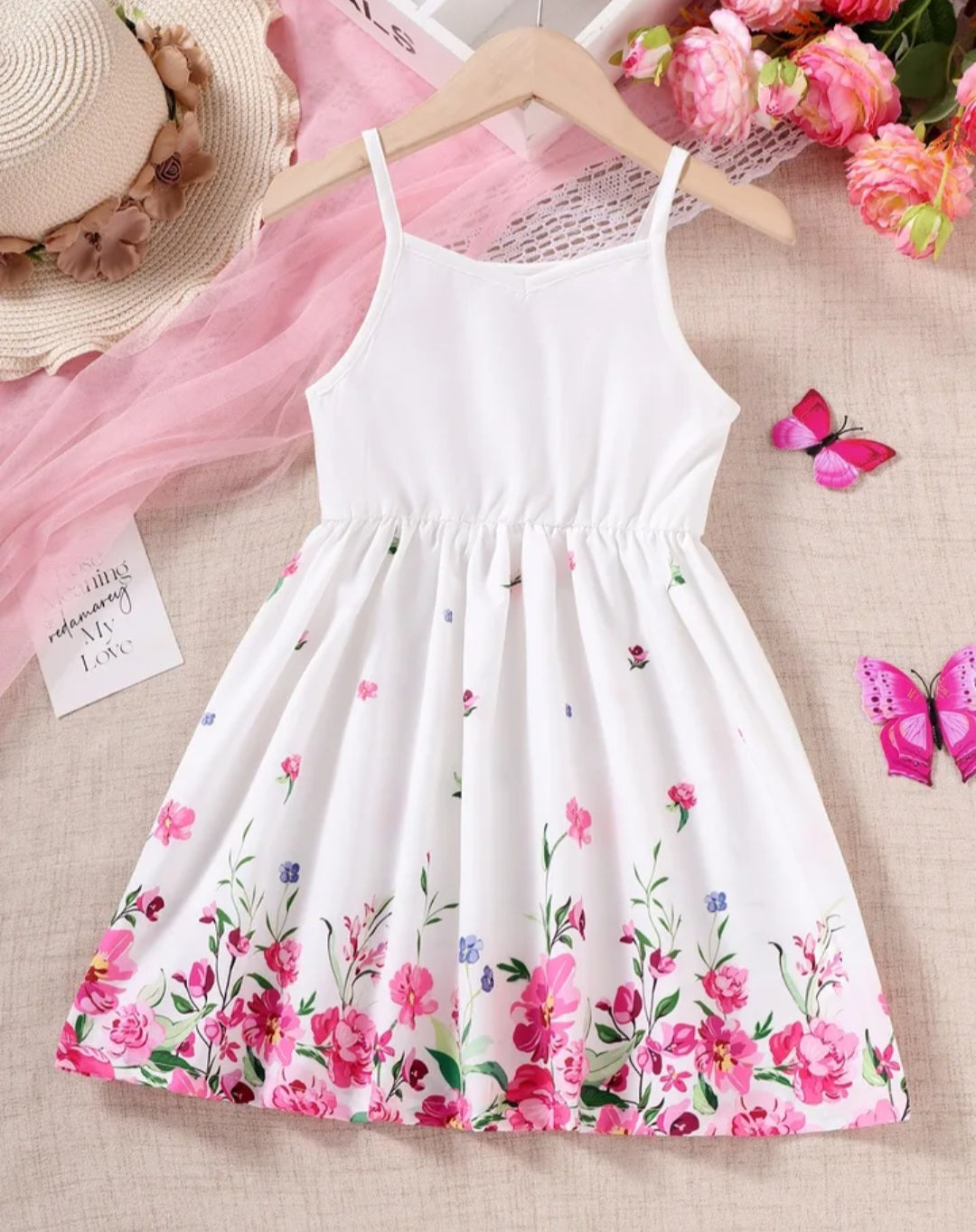 Girls floral sling dress