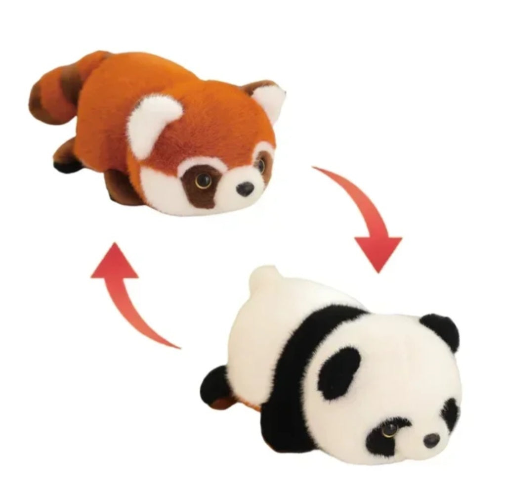 Panda reversible plush