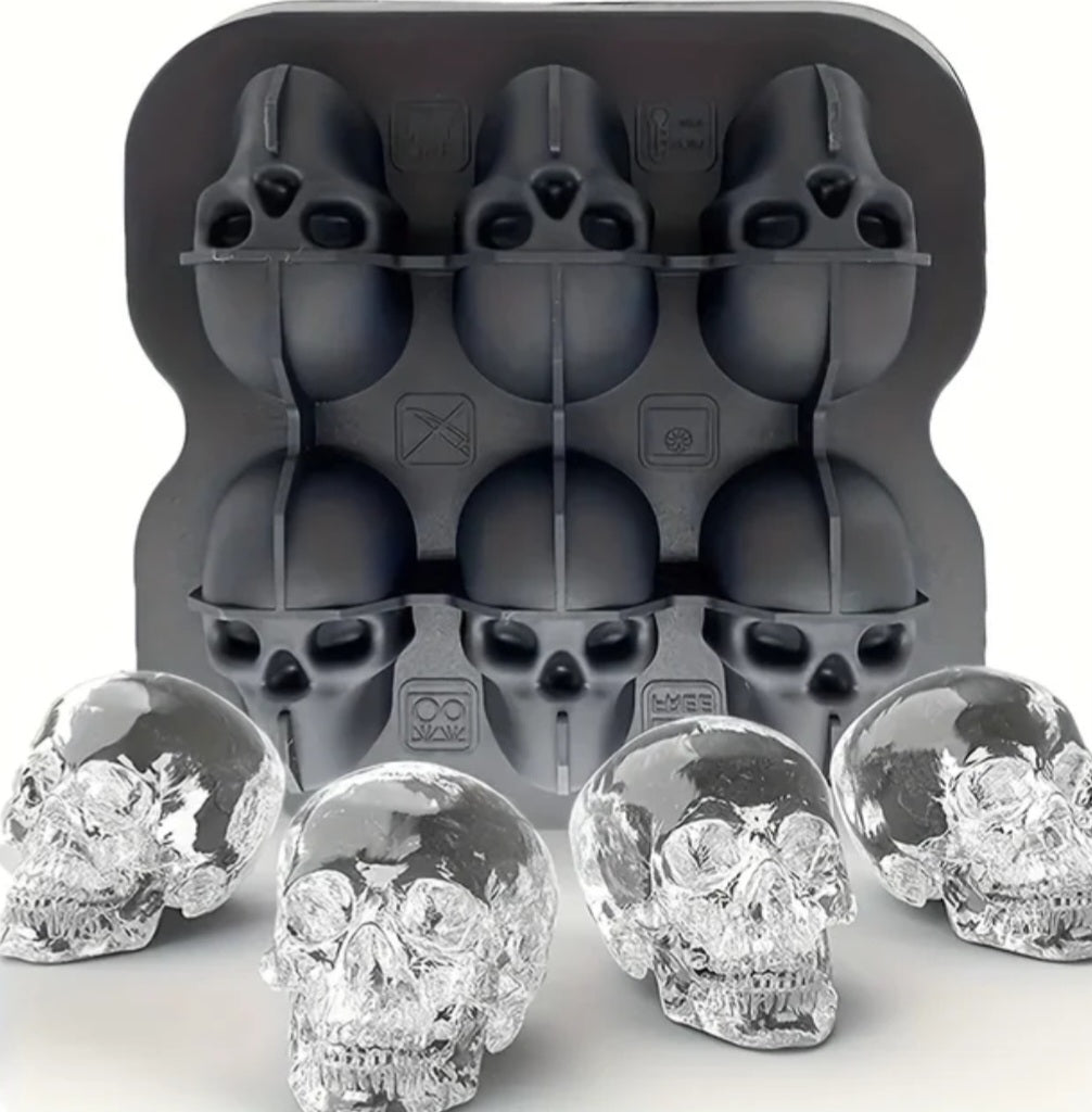 Skull silicone ice tray