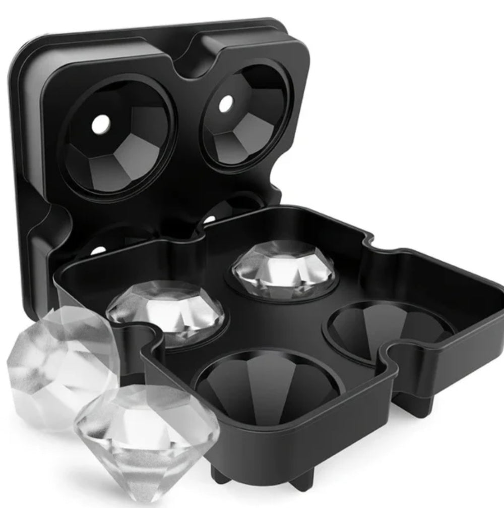 Diamond silicone ice tray
