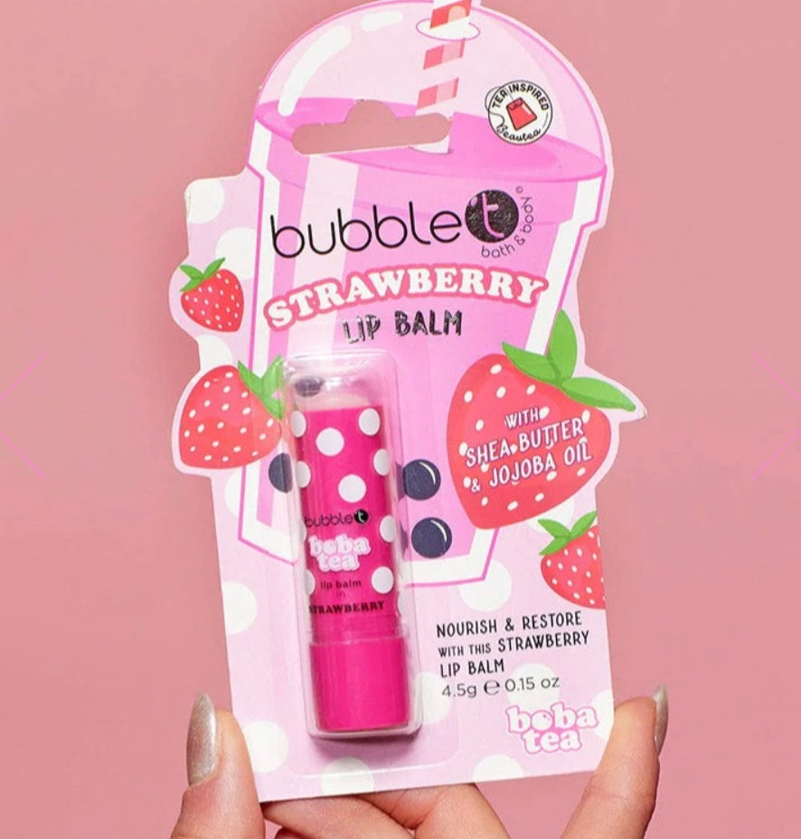 BOBA TEA STRAWBERRY LIP BALM