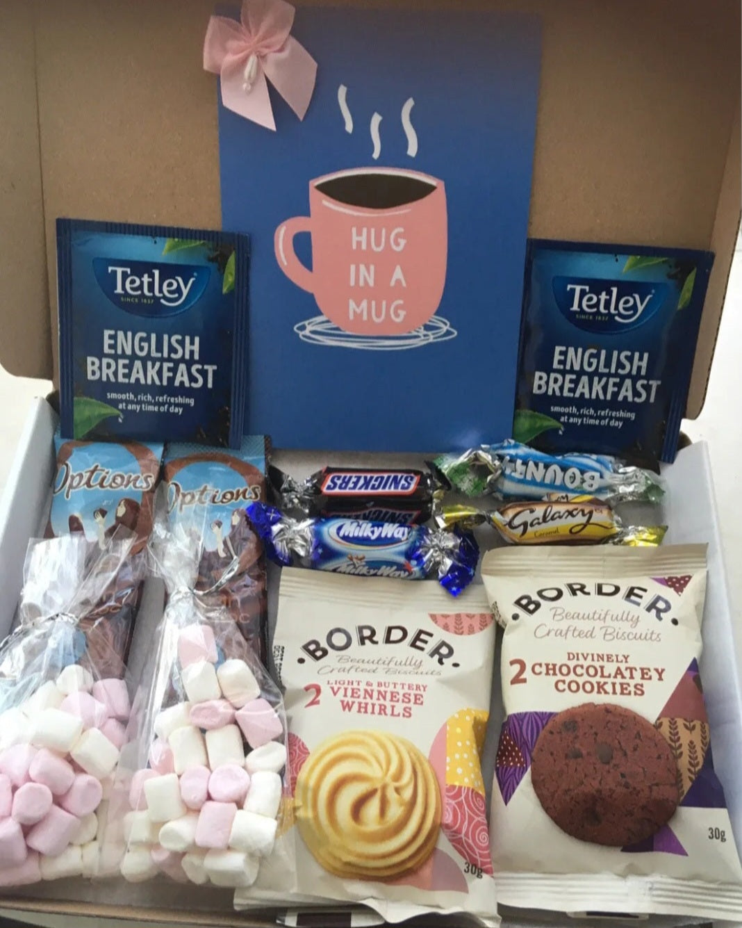 Hug in a mug hot chocolate Gift Pamper Letterbox Gift