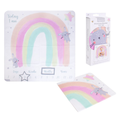 FIRST STEPS BABY MILESTONE BLANKET