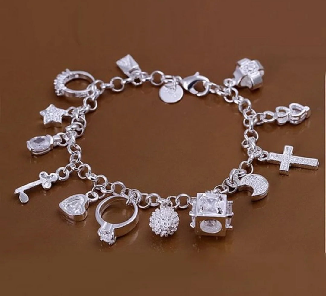 Wedding charm bracelet