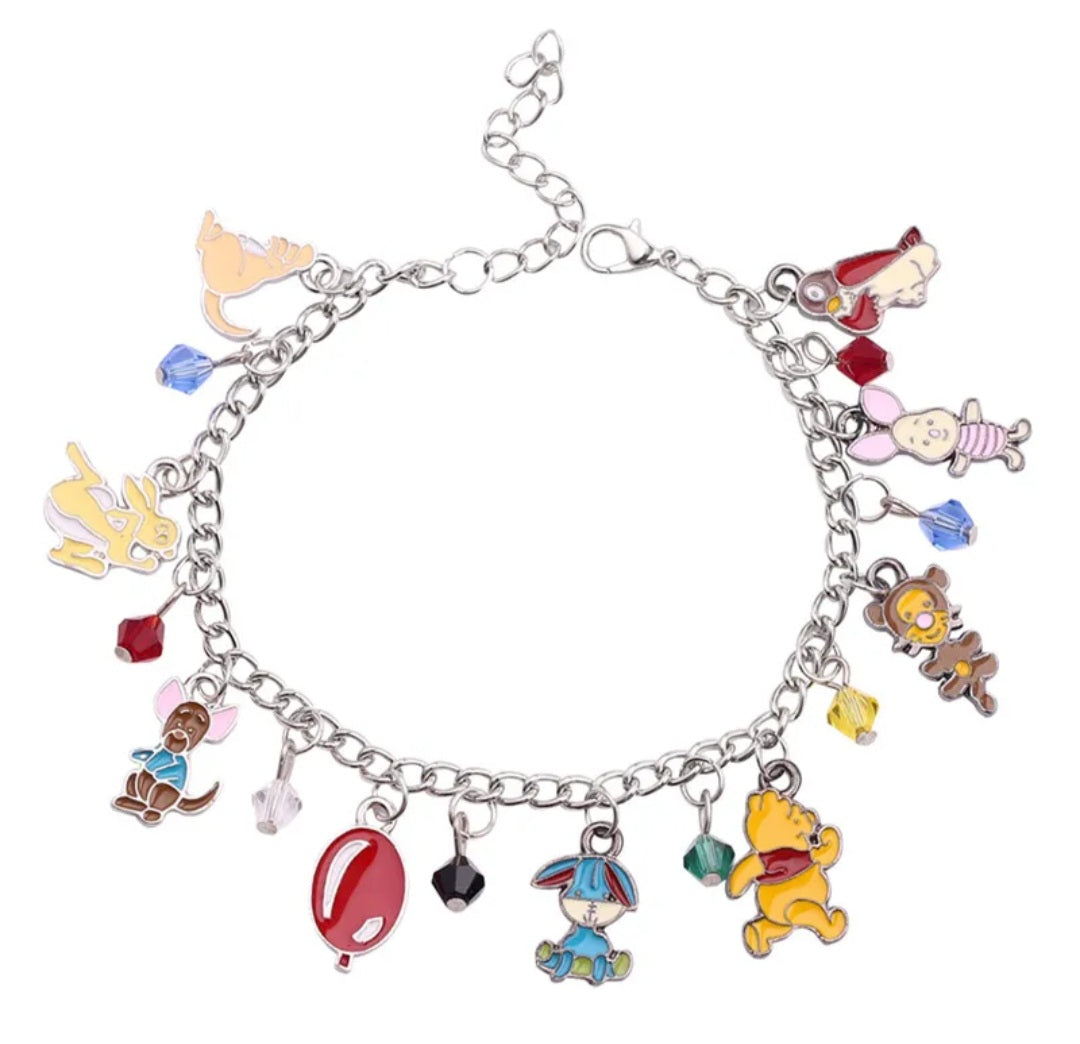 Pooh inspired charm bracelet