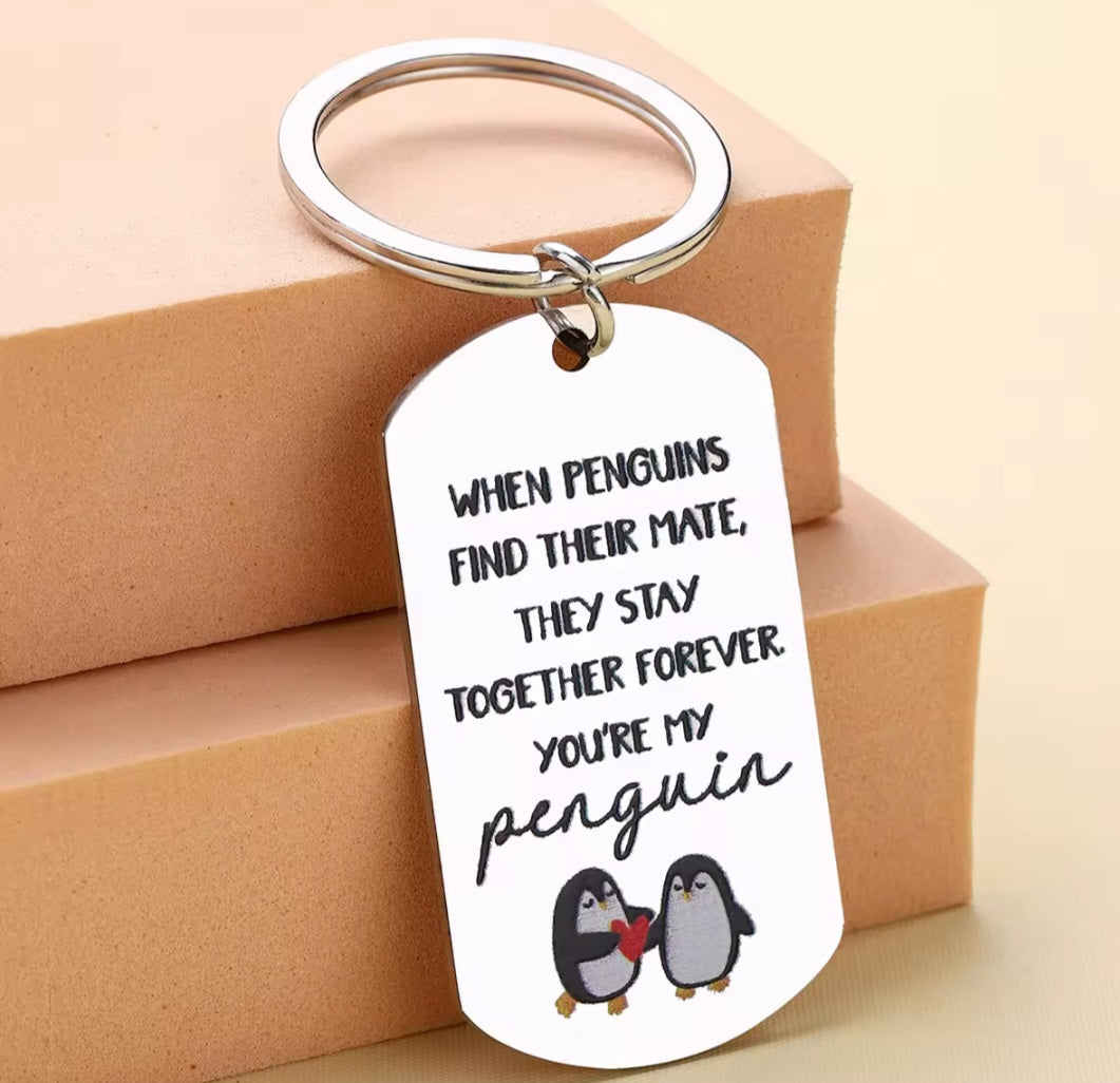 Penguin keychain