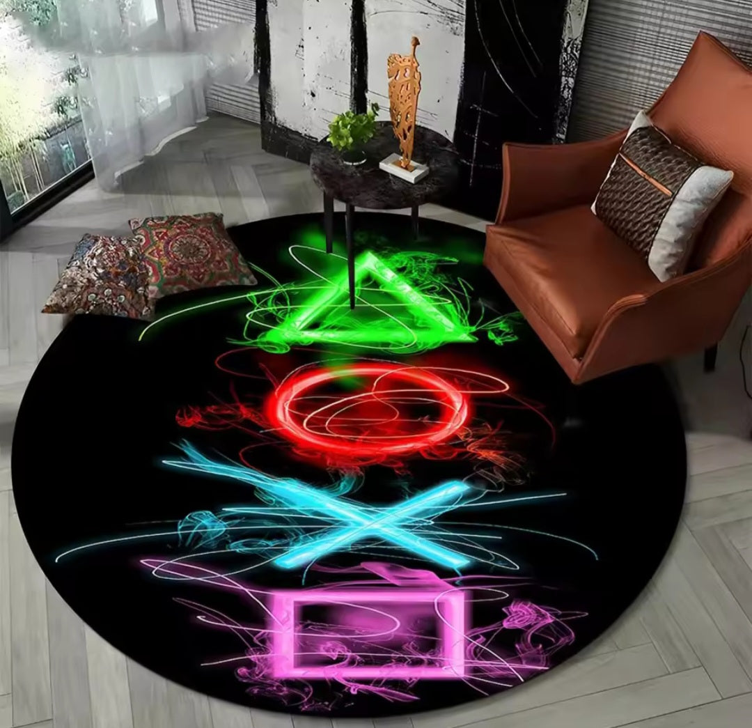 Gamer round rug
