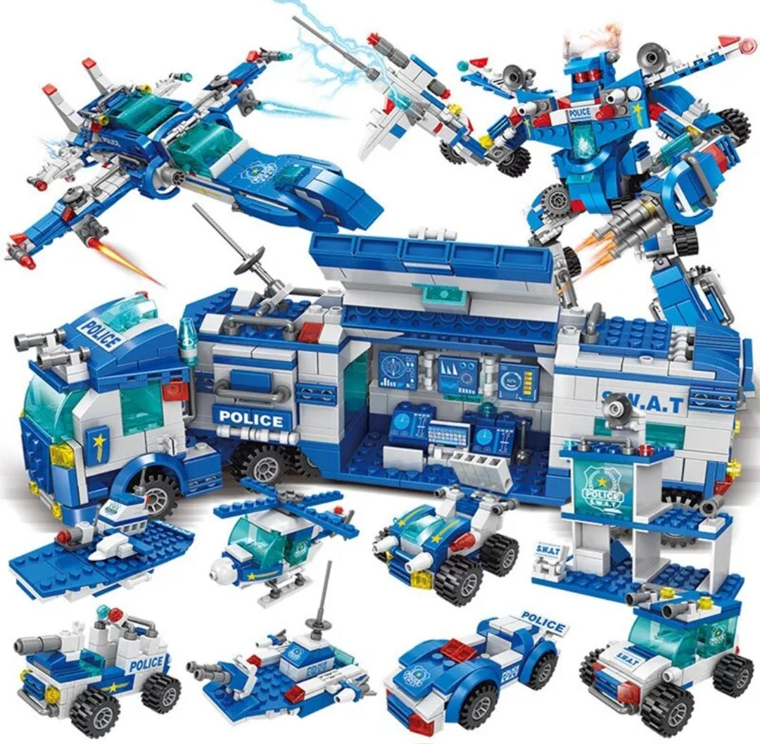 700pc city police lego set