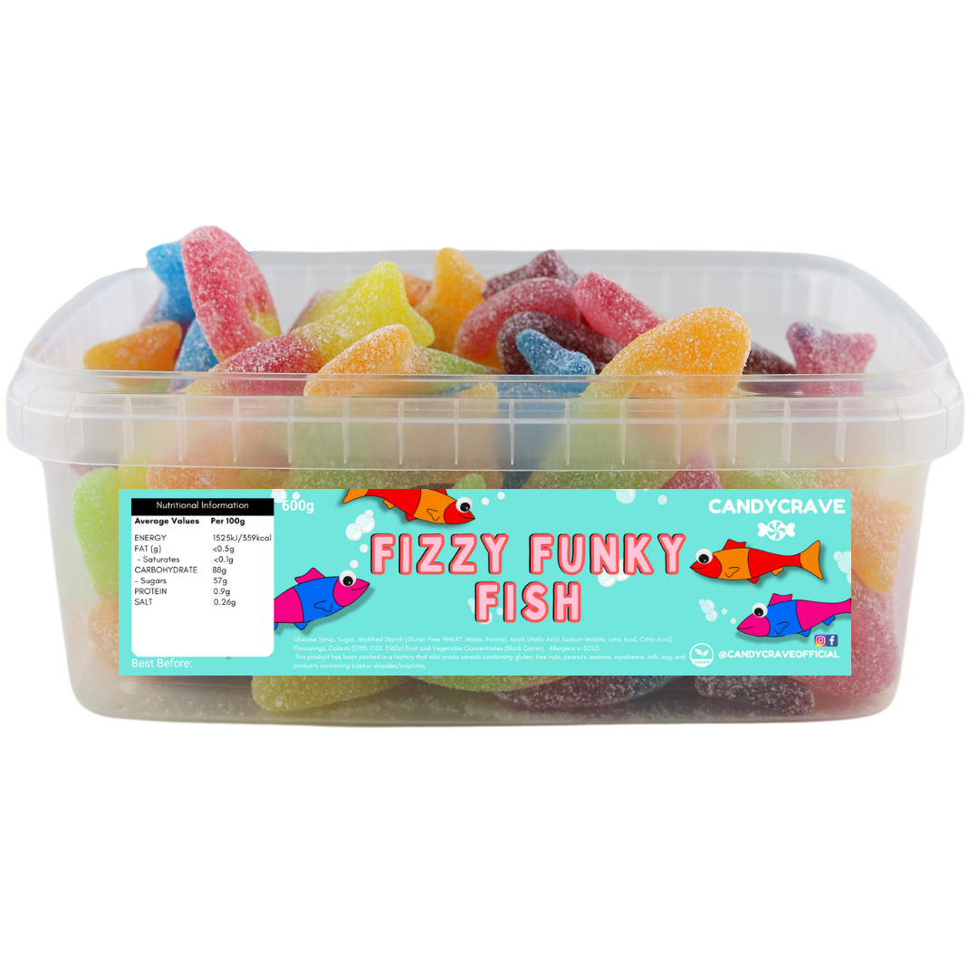 Fizzy Funky Fish Tub 600g