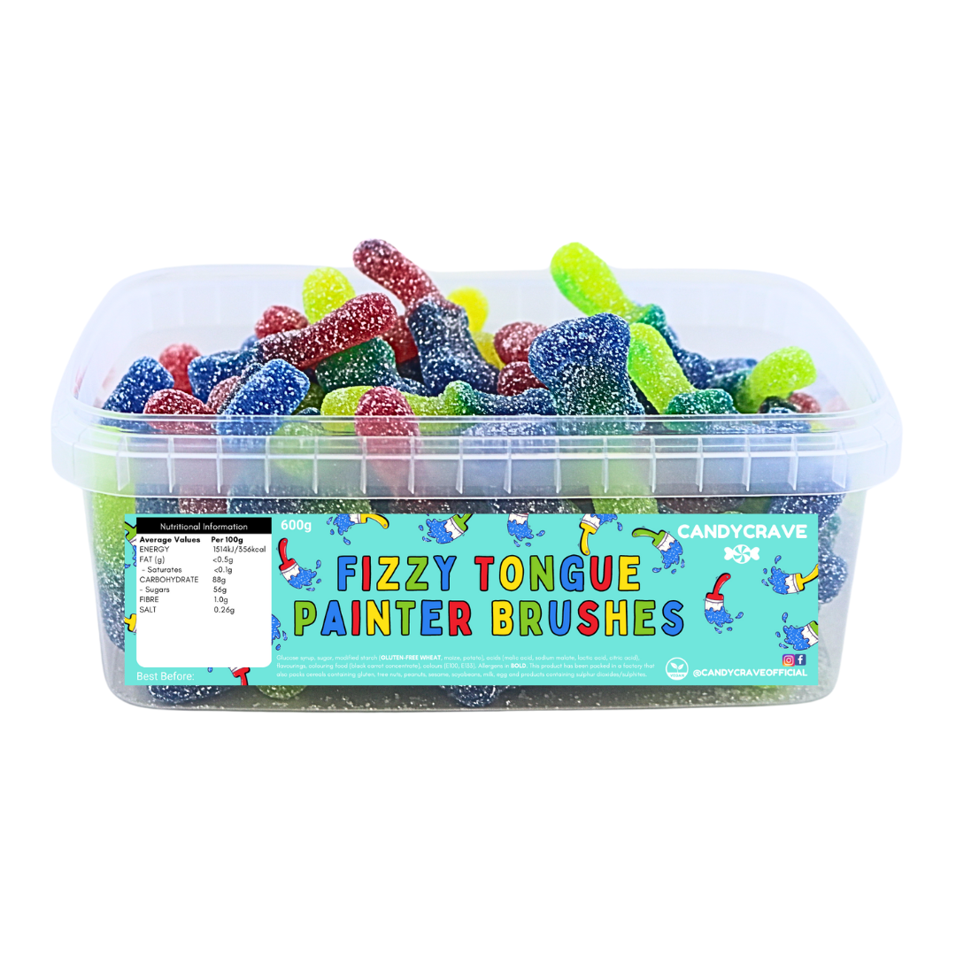 Fizzy Tongue Painter Brushes Tub 600g