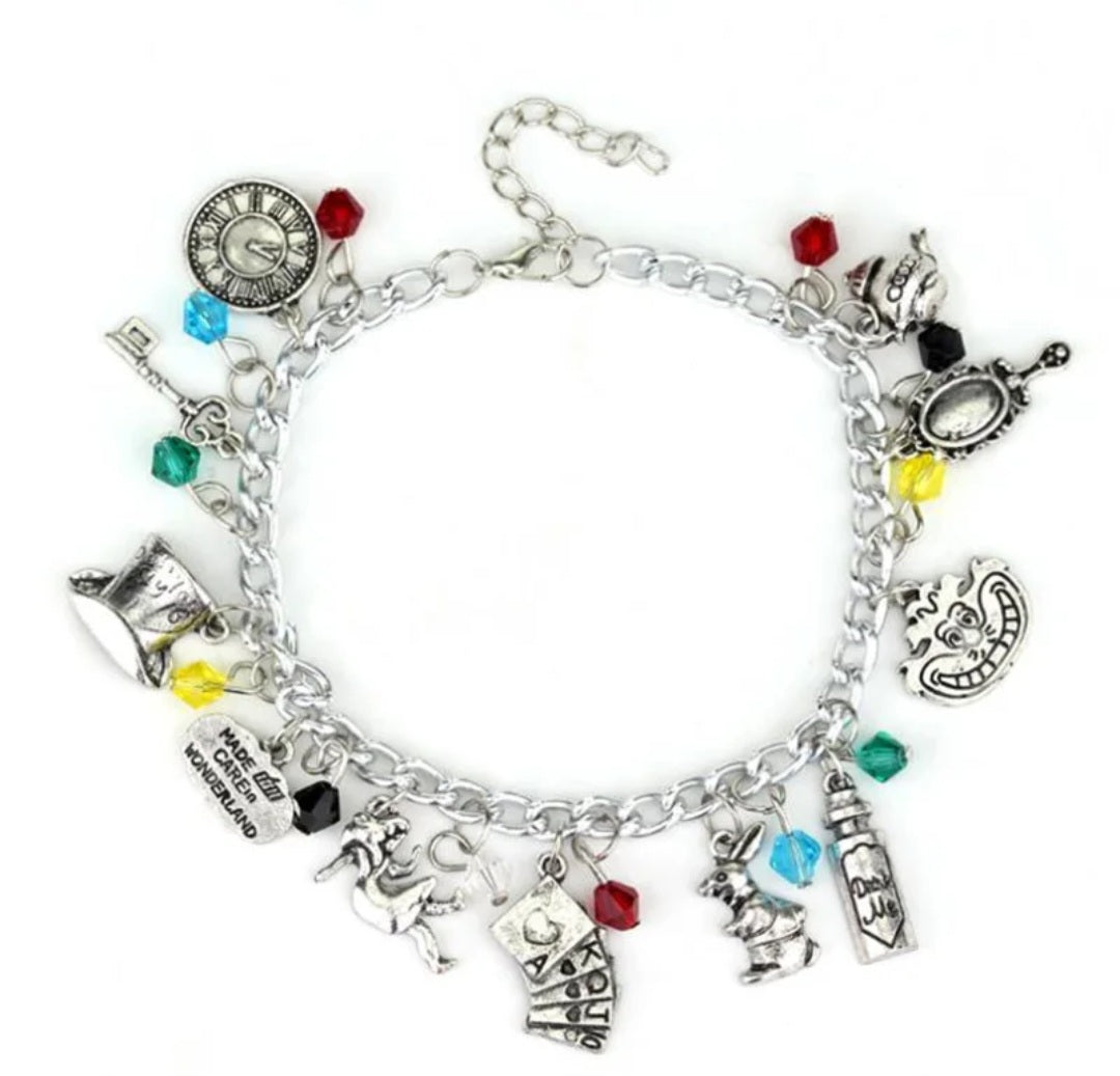 Alice bead charm bracelet