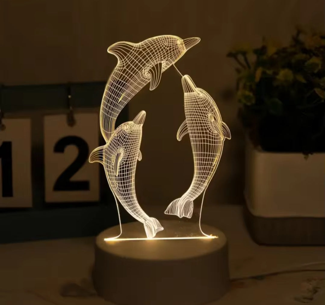 Dolphin night light