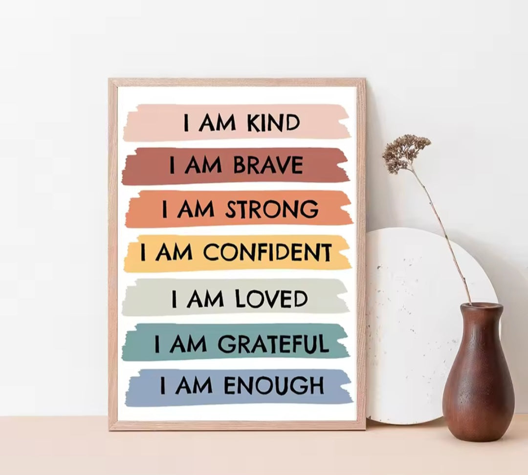 Affirmation wall art