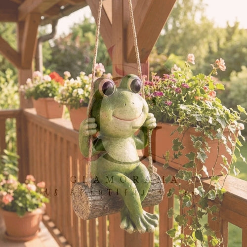 Resin frog ornament