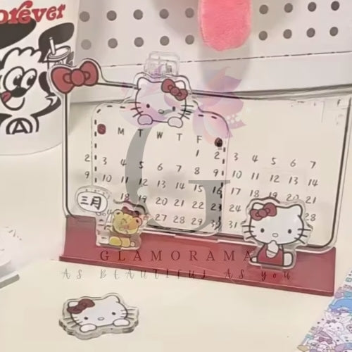 Acrylic cat calendar