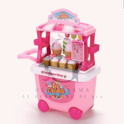27pc ice cream trolley toy