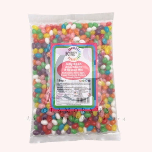 Mixed Colour 8 Flavour Jelly Beans 1kg