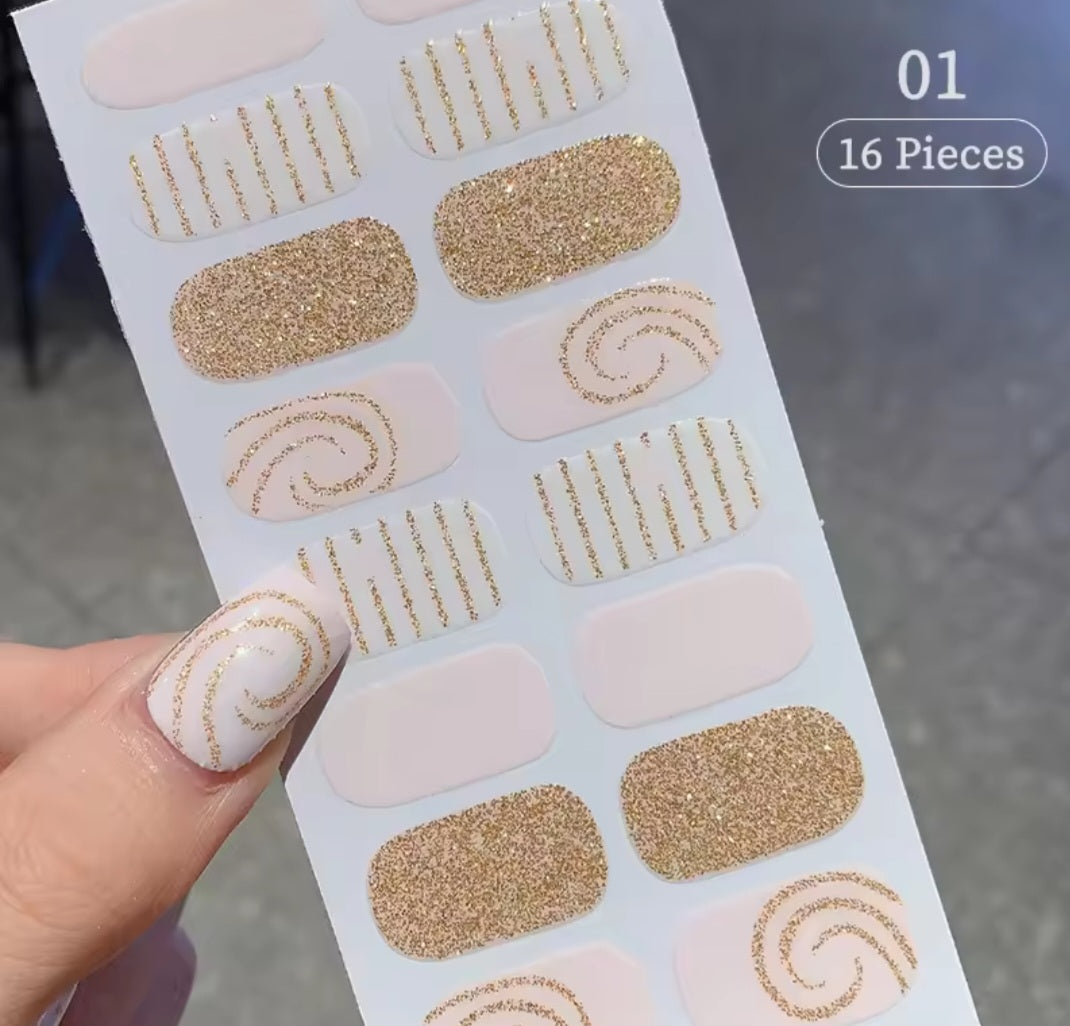 Gel nail stickers