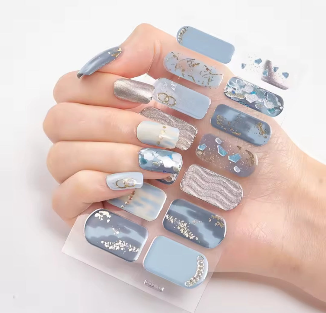 Gel nail stickers