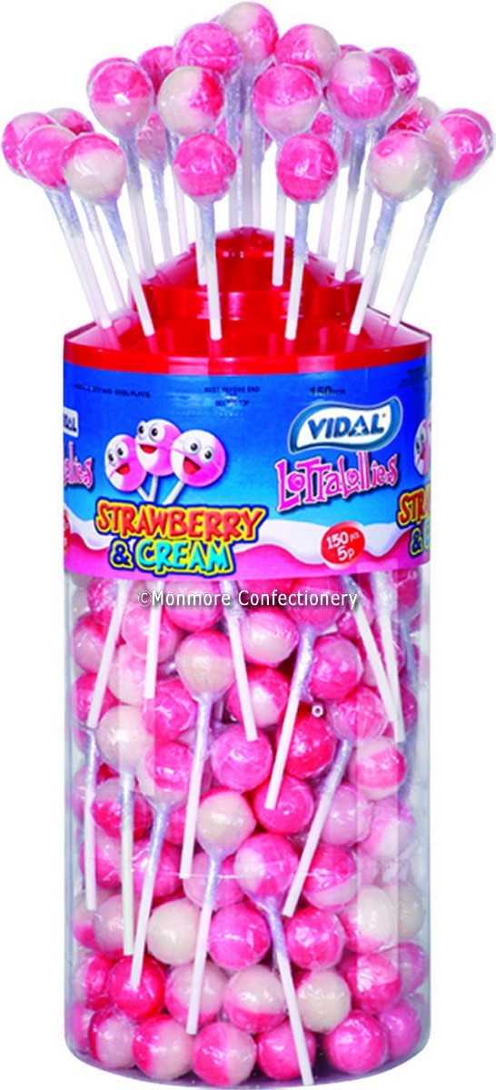 Strawberry and Cream Lollies