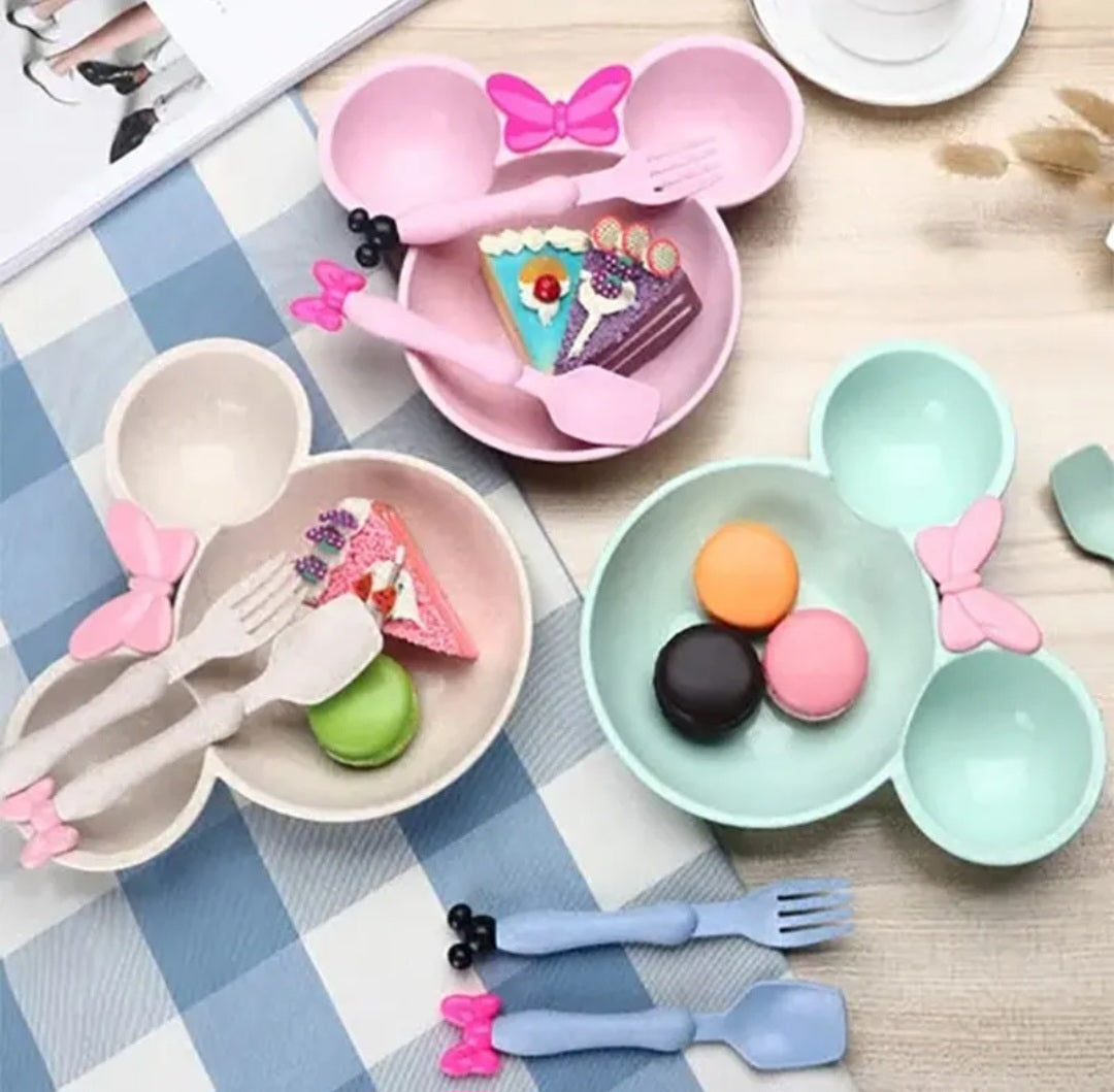 3pc cartoon baby bowl