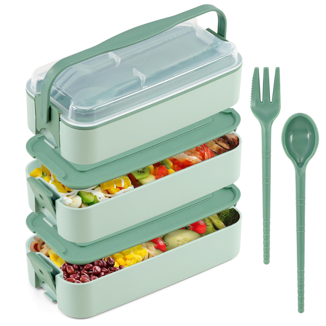 3 layer lunch box