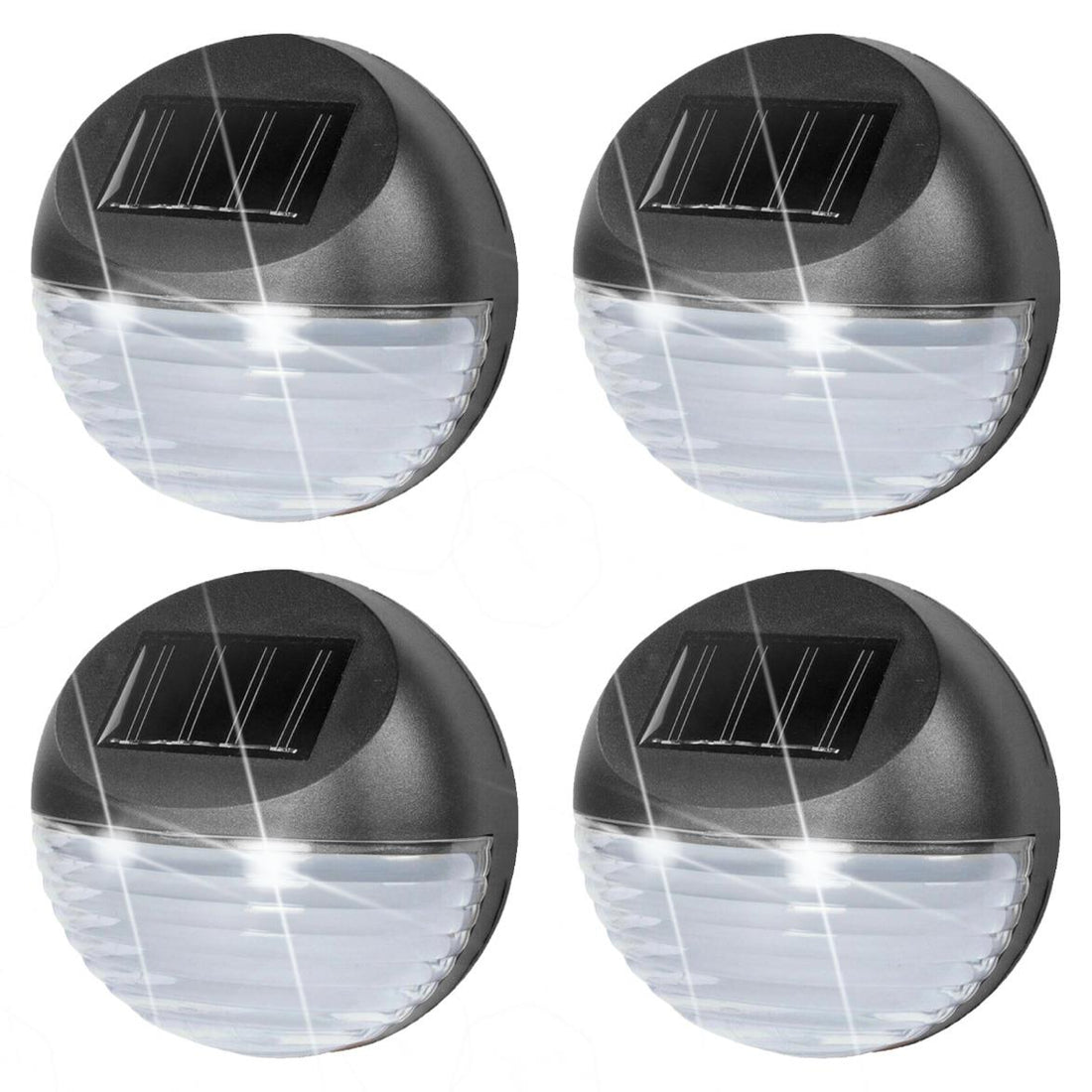 Solar Powered Led Fence Lights Set of 4