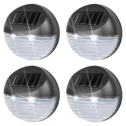 Solar Powered Led Fence Lights Set of 4