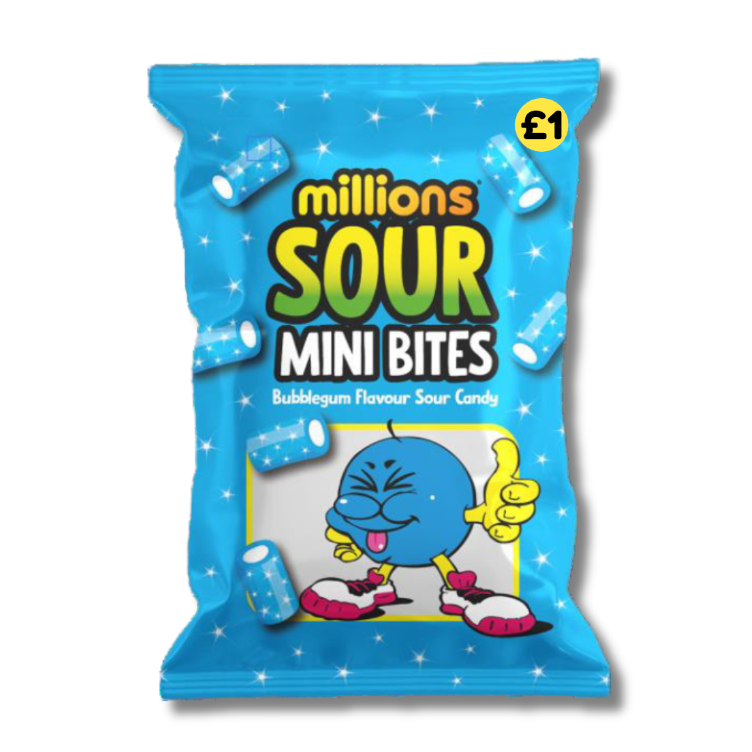 Sour Bubblegum Bites 12x120g