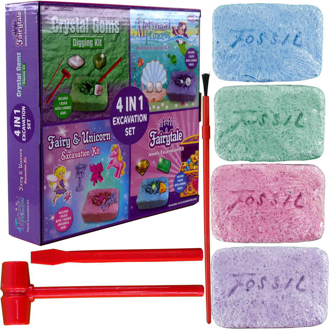 4 in 1 Excavation Set for Girls