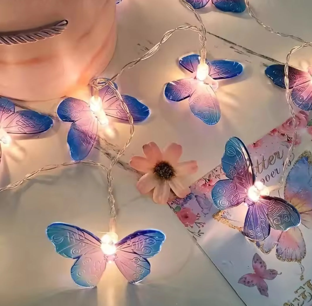Butterfly LED string lights