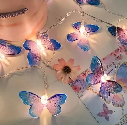 Butterfly LED string lights