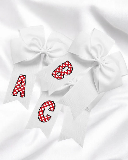 Initial hair bow
