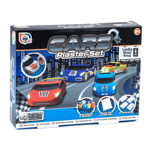 CREATE AND PAINT YOUR OWN CARS PLASTER SET