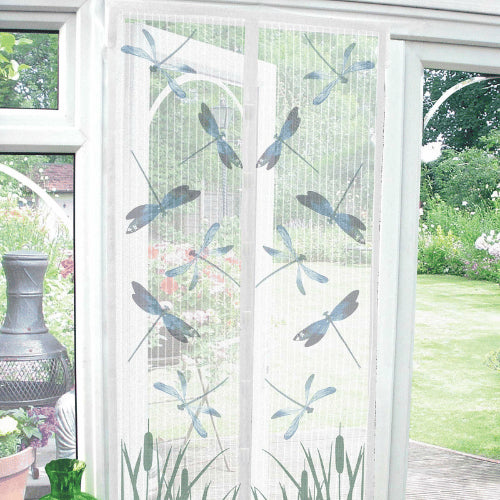 DRAGONFLY DESIGN MAGNETIC INSECT GUARD DOOR SCREEN CURTAINS