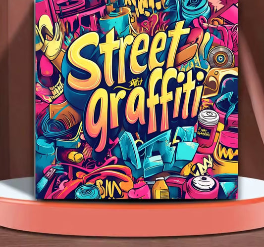 Graffiti colouring book