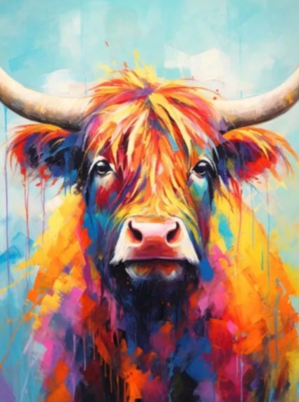 Highland cow poster