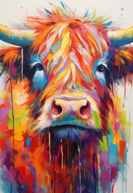 Highland cow poster
