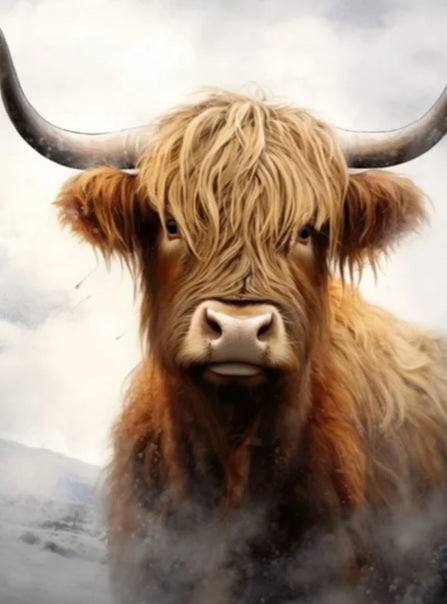 Highland cow poster