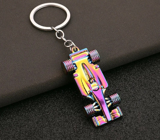 F1 race car keyring