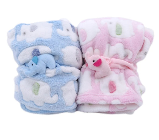 Elephant baby blanket