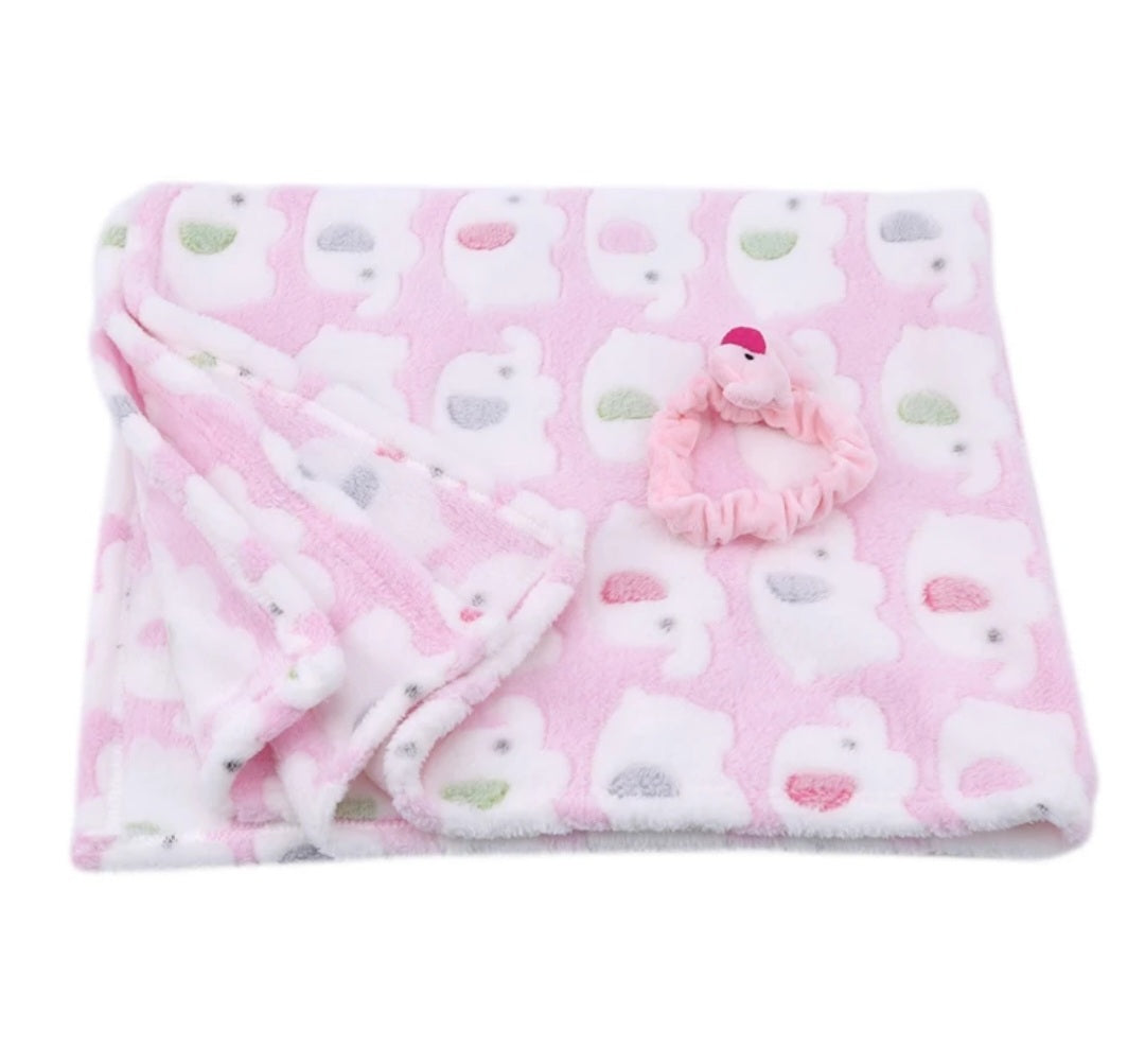 Elephant baby blanket