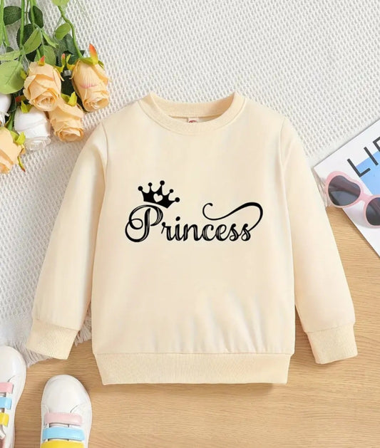 "Princess" Print Girls Sweatshirt