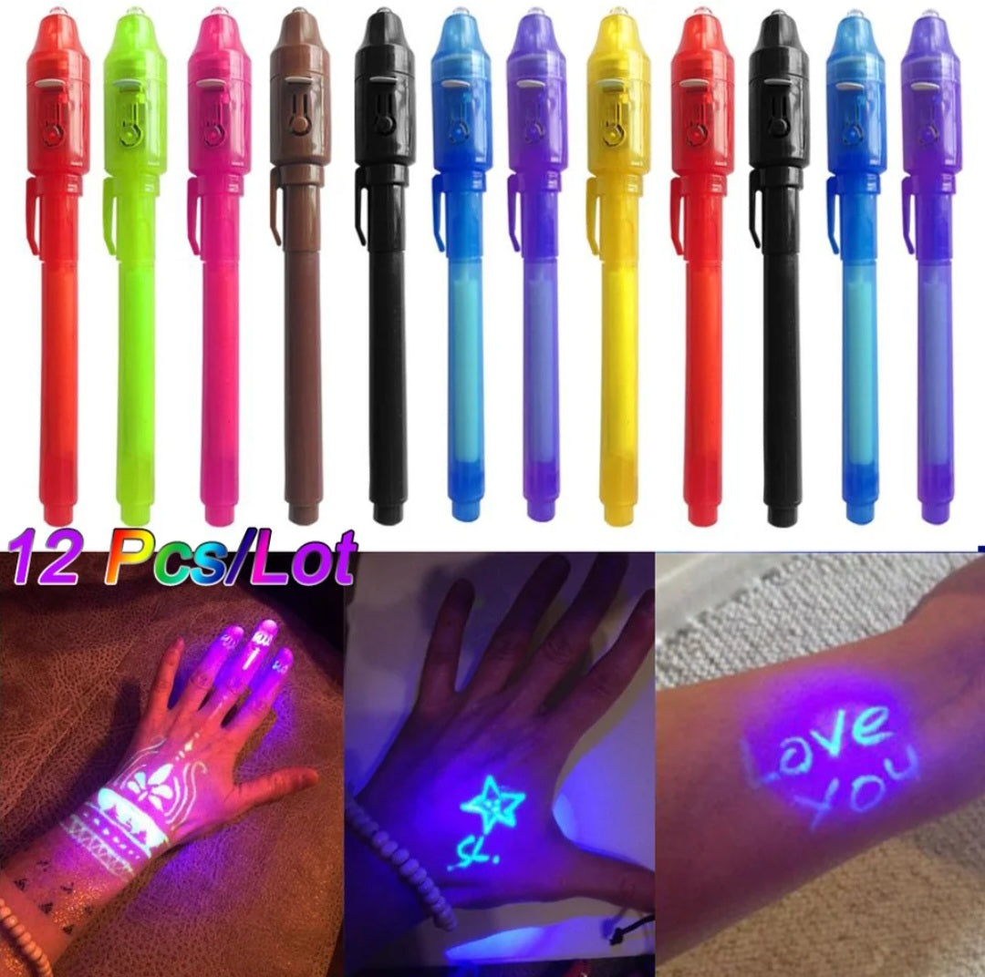 Invisible ink pen