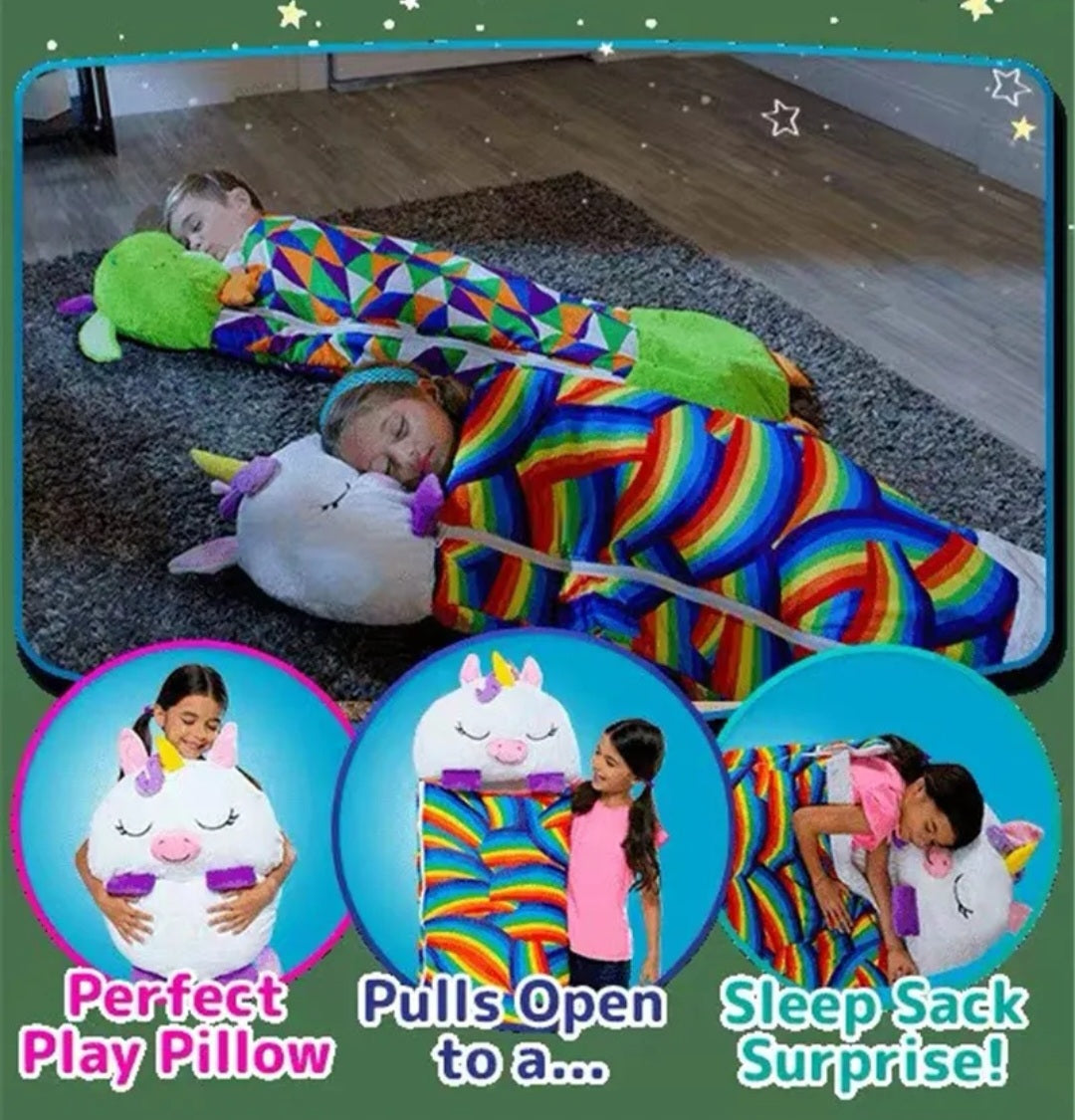 Children's sleeping bag/pillow